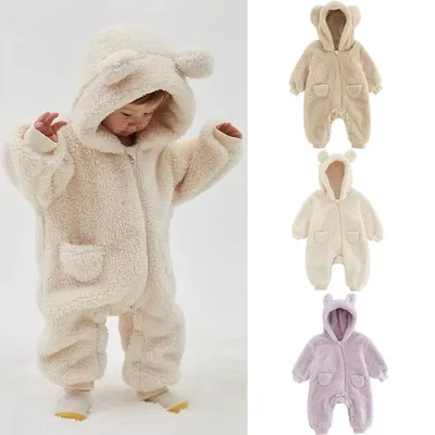 0-2Y Newborn Baby Rompers Spring Autumn Warm Fleece Baby Boys Costume Baby Girls Clothing Animal Overall Baby Outwear 0-2Y Newborn Baby Rompers Spring Autumn Warm Fleece Baby Boys Costume Baby Girls Clothing Animal Overall Baby Outwear