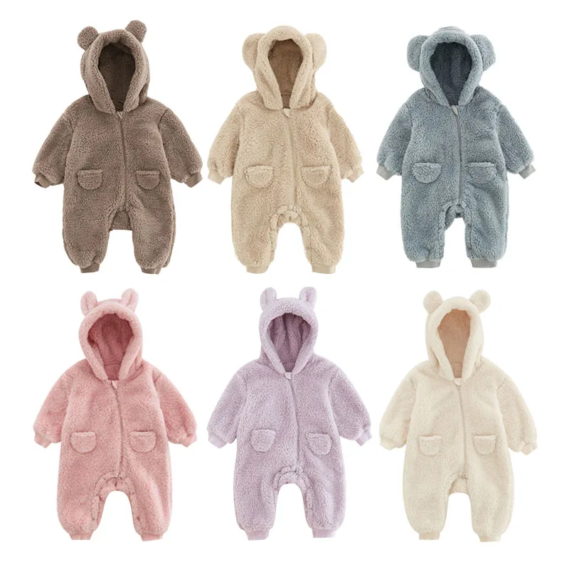0-2Y Newborn Baby Rompers Spring Autumn Warm Fleece Baby Boys Costume Baby Girls Clothing Animal Overall Baby Outwear 0-2Y Newborn Baby Rompers Spring Autumn Warm Fleece Baby Boys Costume Baby Girls Clothing Animal Overall Baby Outwear