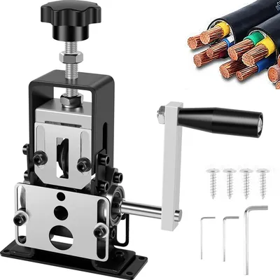 1-70mm Wire Stripper Manual Wire Stripping Tool Portable Electric Drill Powered Copper Scrap Wire Peeler Hand Crank