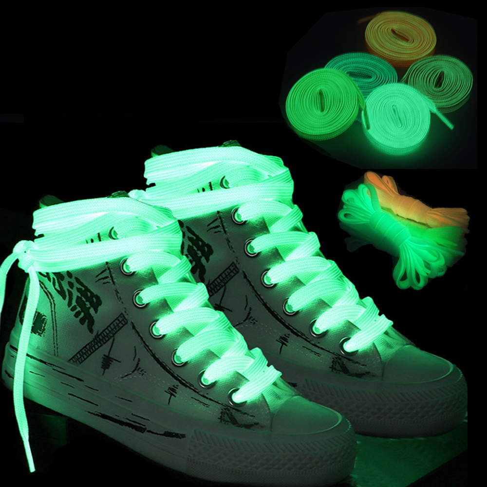 1 Pair Luminous Shoelaces Sneakers Sports Shoes Laces Glow In The Dark Night Shoestrings Reflective Shoelaces 1 Pair Luminous Shoelaces Sneakers Sports Shoes Laces Glow In The Dark Night Shoestrings Reflective Shoelaces