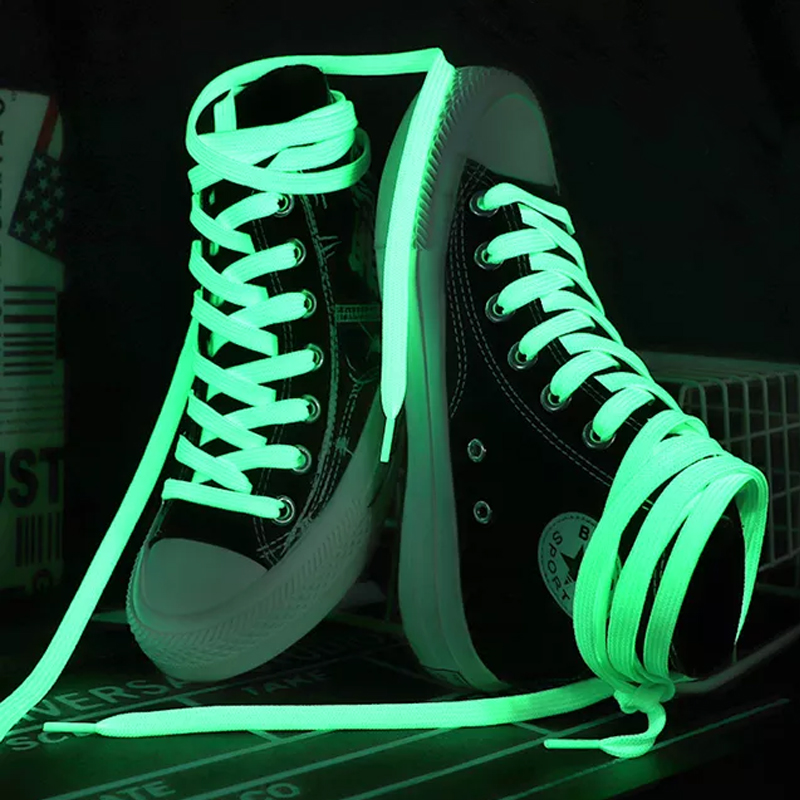 1 Pair Luminous Shoelaces Sneakers Sports Shoes Laces Glow In The Dark Night Shoestrings Reflective Shoelaces 1 Pair Luminous Shoelaces Sneakers Sports Shoes Laces Glow In The Dark Night Shoestrings Reflective Shoelaces