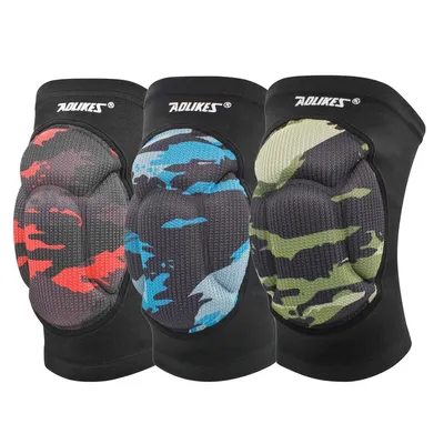 1 Pair Protective Thick Sponge Knee Pads Knee Brace – High Elastic Non-Slip Basketball Volleyball Knee Sleeves Support
