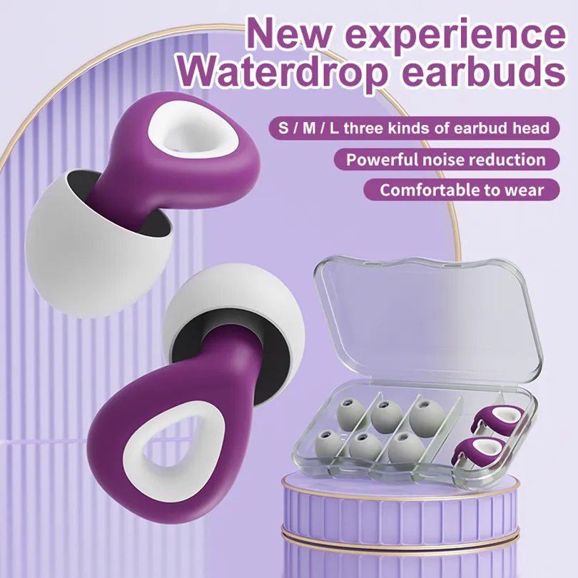 1 Set Ear Plugs For Sleeping Tapones Para Dormir Noise Reduction Waterproof Swimming Ear Plug Protection Oordopjes 1 Set Ear Plugs For Sleeping Tapones Para Dormir Noise Reduction Waterproof Swimming Ear Plug Protection Oordopjes