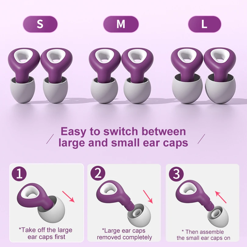 1 Set Ear Plugs For Sleeping Tapones Para Dormir Noise Reduction Waterproof Swimming Ear Plug Protection Oordopjes 1 Set Ear Plugs For Sleeping Tapones Para Dormir Noise Reduction Waterproof Swimming Ear Plug Protection Oordopjes