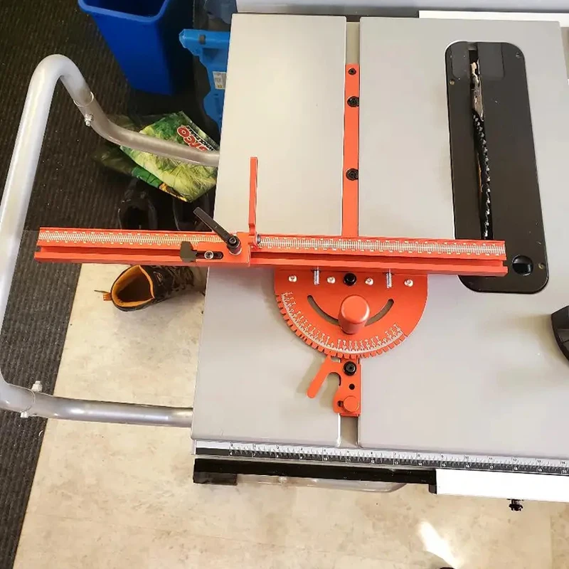 1 Set Miter Gauge and 400MM Aluminium Profile Fence With Track Stop Sawing Assembly Angle Ruler for Table Saw Router 1 Set Miter Gauge and 400MM Aluminium Profile Fence With Track Stop Sawing Assembly Angle Ruler for Table Saw Router