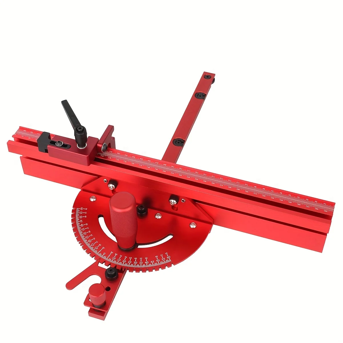 1 Set Miter Gauge and 400MM Aluminium Profile Fence With Track Stop Sawing Assembly Angle Ruler for Table Saw Router 1 Set Miter Gauge and 400MM Aluminium Profile Fence With Track Stop Sawing Assembly Angle Ruler for Table Saw Router