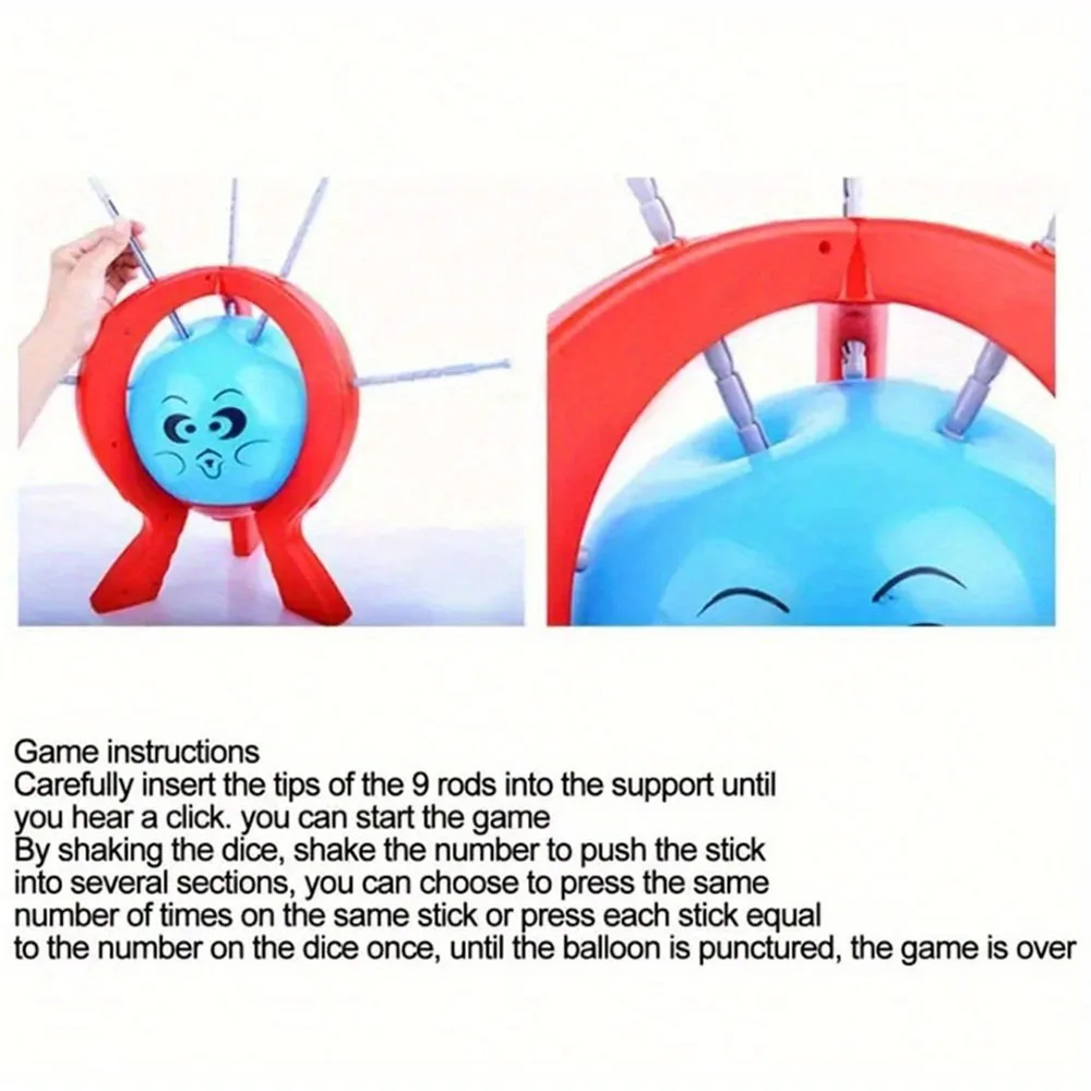1 Set Tabletop Balloon Game,Spike Toy Board Game, Prank Explode Balloon Interactive Trick, Gag Toys for Family Gathering 1 Set Tabletop Balloon Game,Spike Toy Board Game, Prank Explode Balloon Interactive Trick, Gag Toys for Family Gathering