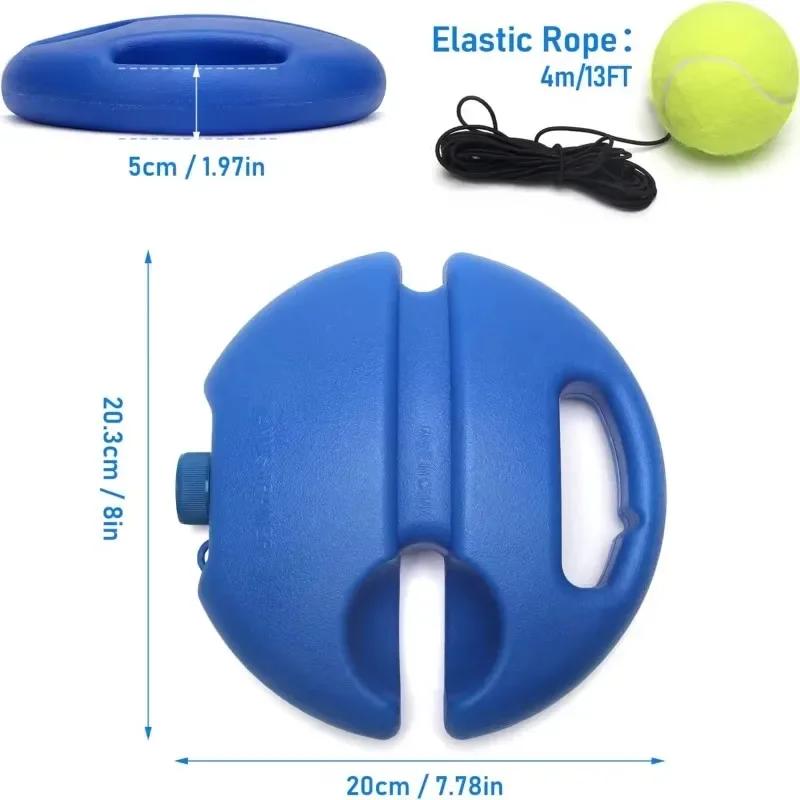 1 Set Tennis Trainer With Tennis Bounce Ball And Practice Ropes, Suitable For Indoor Outdoor Tennis Training Padel