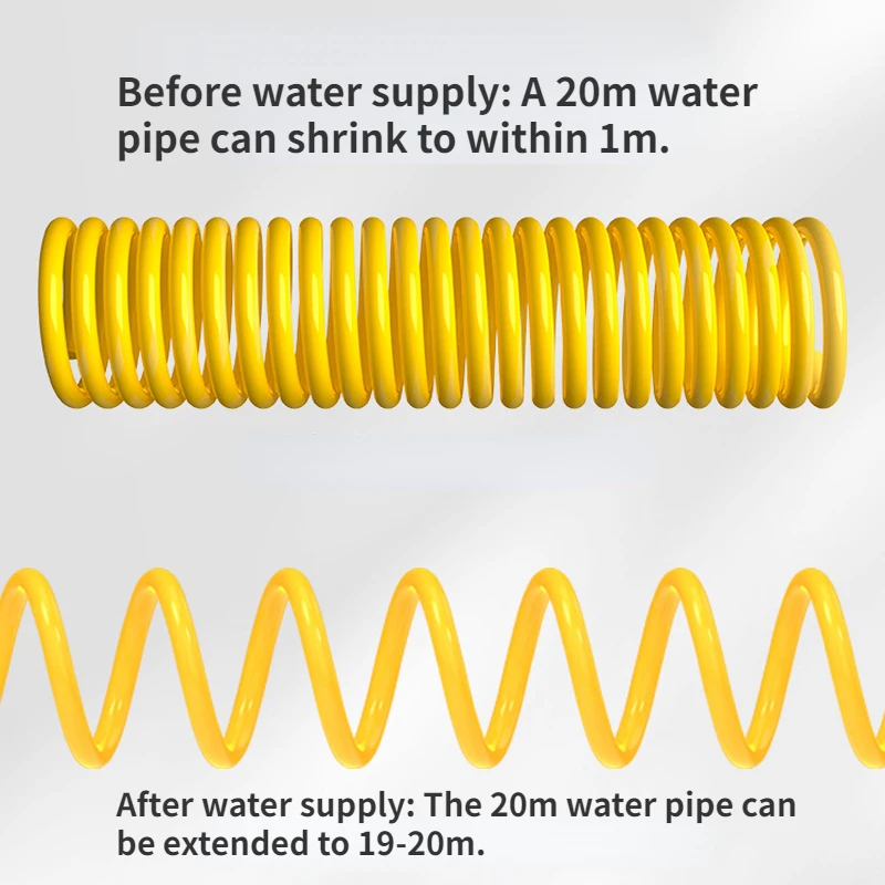 10-30 Meter Telescopic Water Pipe with High-pressure Nozzle Car Washing Tool Set Extension Hose Water Hose for Pressure