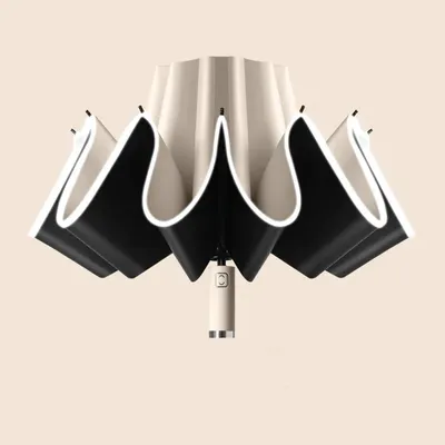 10 Bones Umbrella Large Windproof Automatic Reverse Folding 10 Bones Umbrella Large Windproof Automatic Reverse Folding