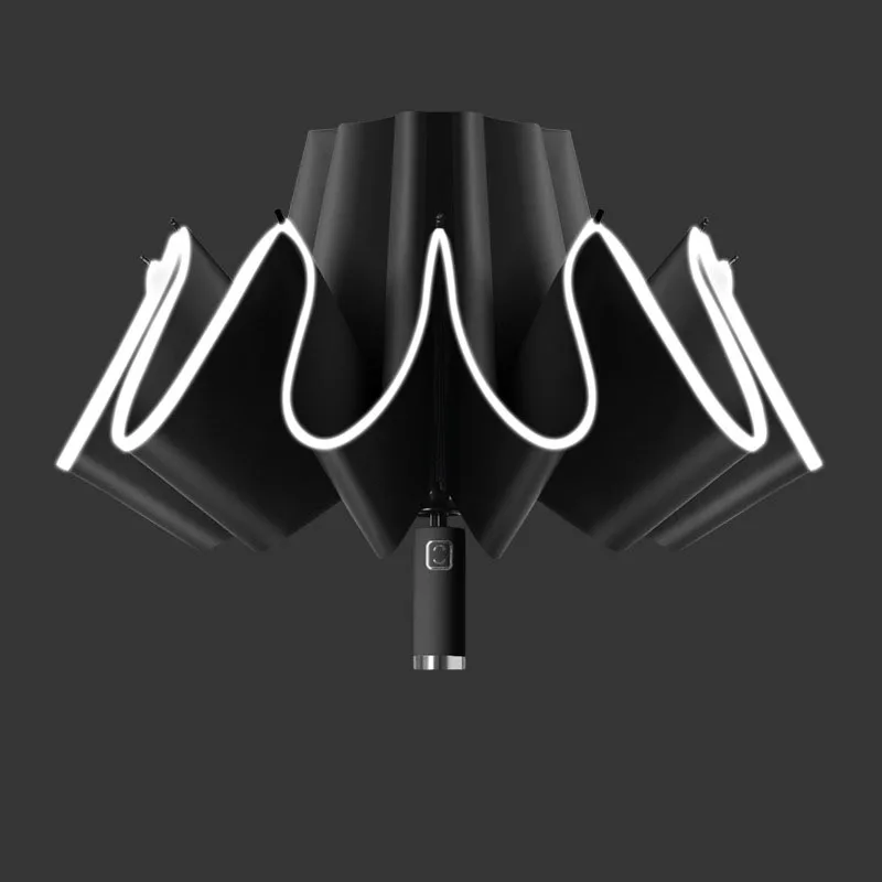 10 Bones Umbrella Large Windproof Automatic Reverse Folding 10 Bones Umbrella Large Windproof Automatic Reverse Folding