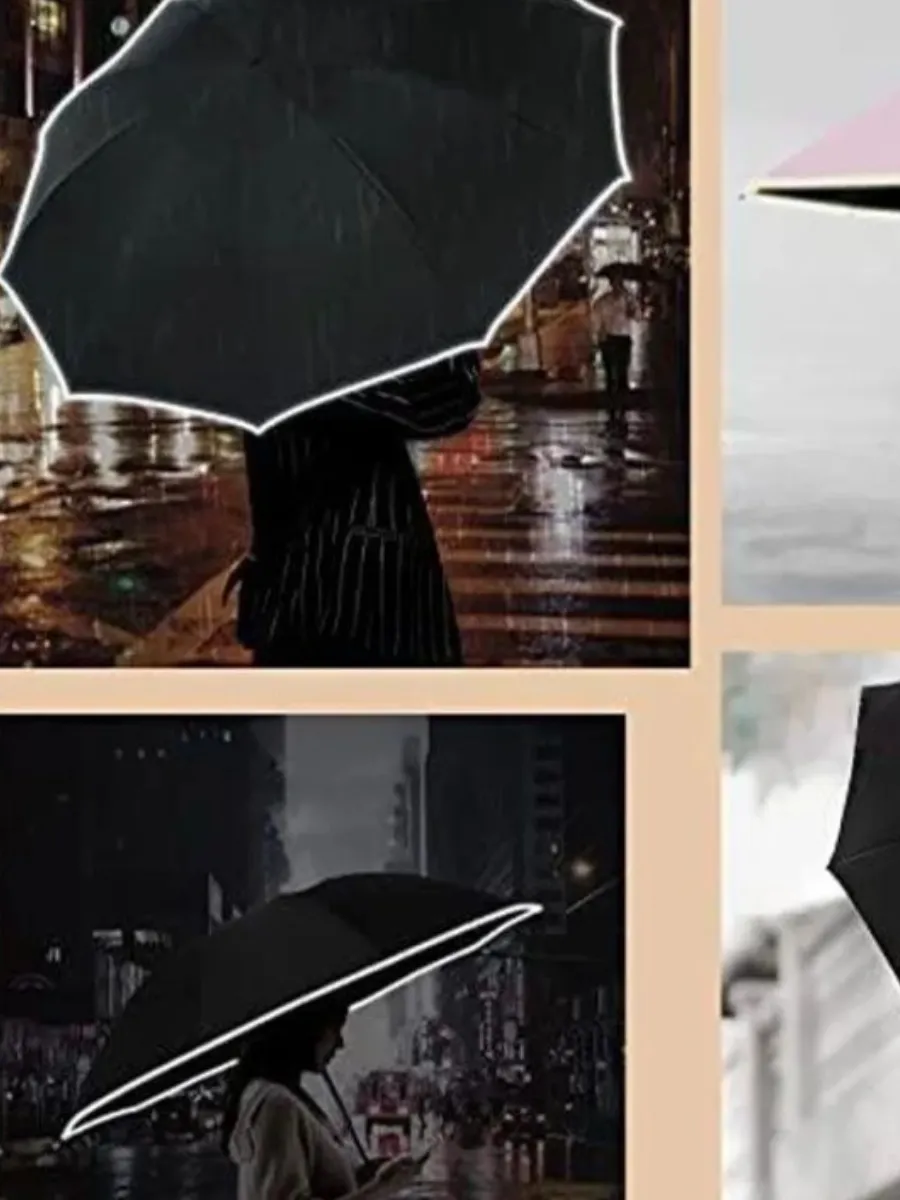 10 Bones Umbrella Large Windproof Automatic Reverse Folding 10 Bones Umbrella Large Windproof Automatic Reverse Folding