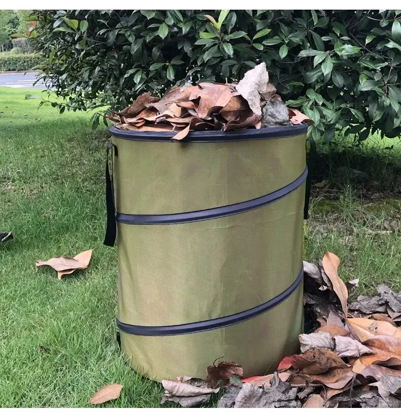 10 Gallons Foldable Oxford Cloth Leaf Litter Gardening Tools Outdoor Trash Can Yard Waste Container Home Garden Leaf 10 Gallons Foldable Oxford Cloth Leaf Litter Gardening Tools Outdoor Trash Can Yard Waste Container Home Garden Leaf