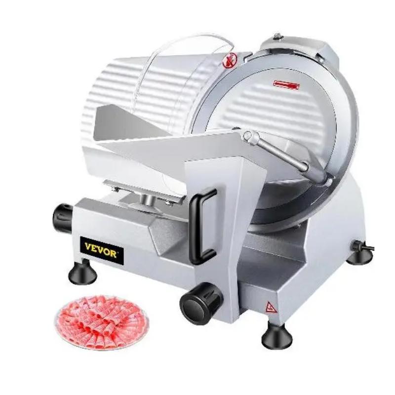 10 Inch Blade Electric Food Slicer Cutter Grinder Meat Slicer Machine for Commercial Deli Meat Cheese Beef Mutton Turkey
