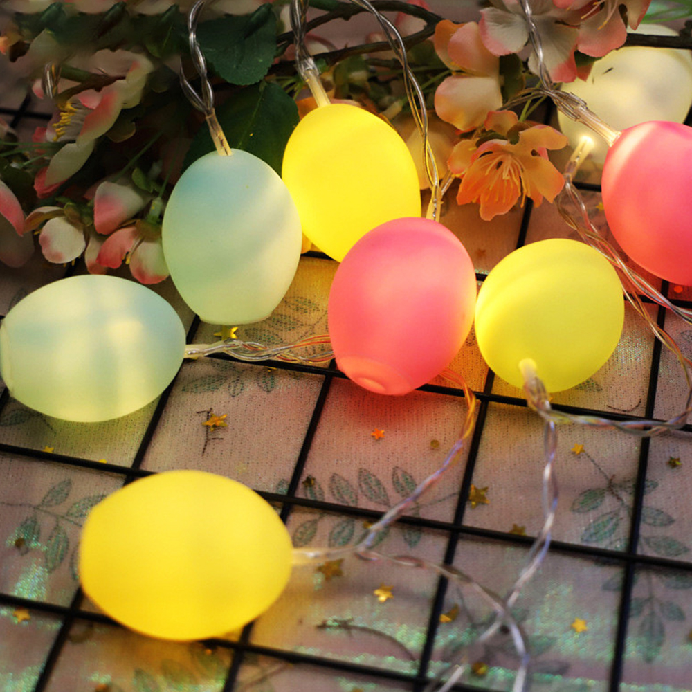 10 LED Easter Egg String Lights 10 LED Easter Egg String Lights