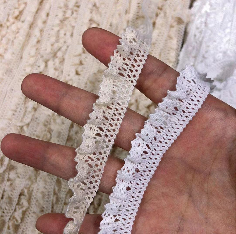 10 Meters Elastic Cotton Lace Trim 10 Meters Elastic Cotton Lace Trim
