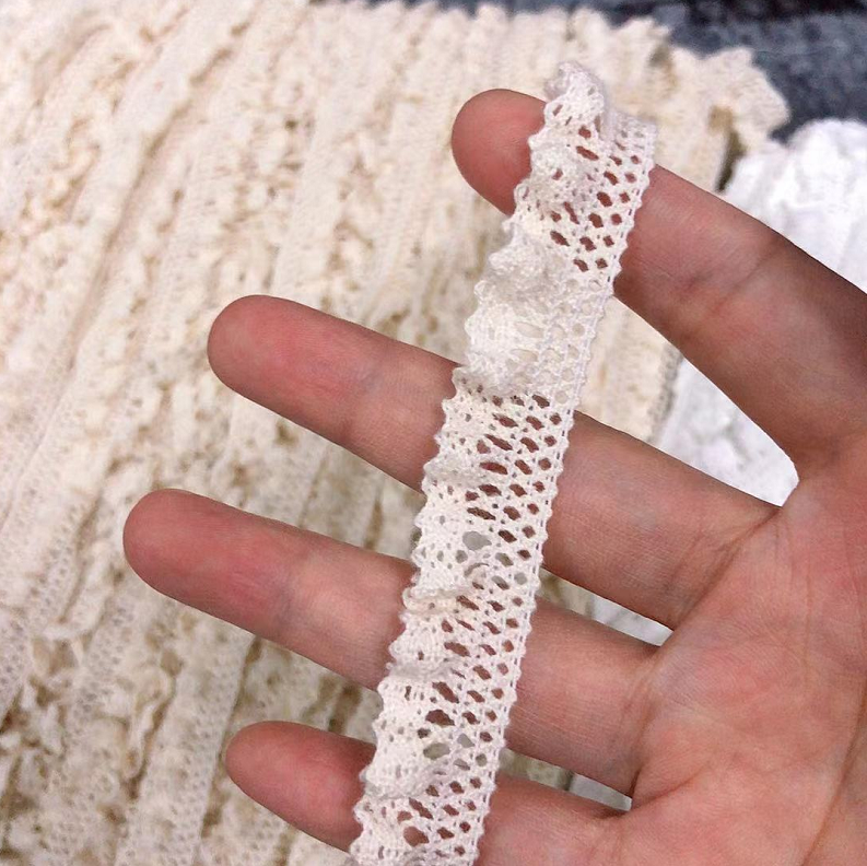 10 Meters Elastic Cotton Lace Trim