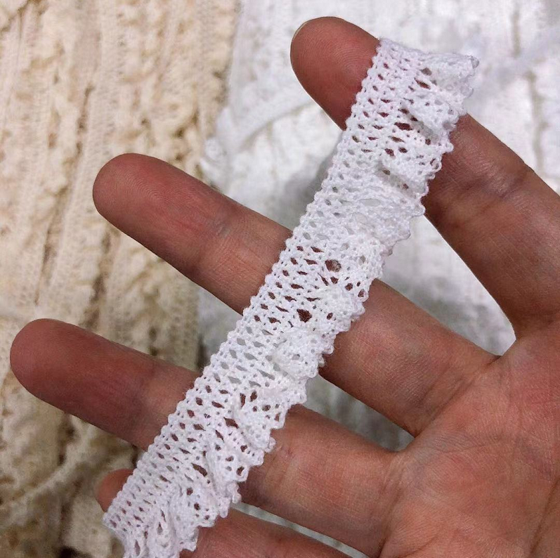 10 Meters Elastic Cotton Lace Trim