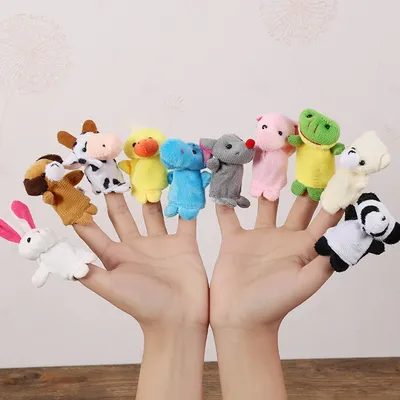 10 Pcs Cartoon Hand Doll Finger Puppet Baby Children Story Early Education Soothing Doll Plush Toy 10 Pcs Cartoon Hand Doll Finger Puppet Baby Children Story Early Education Soothing Doll Plush Toy