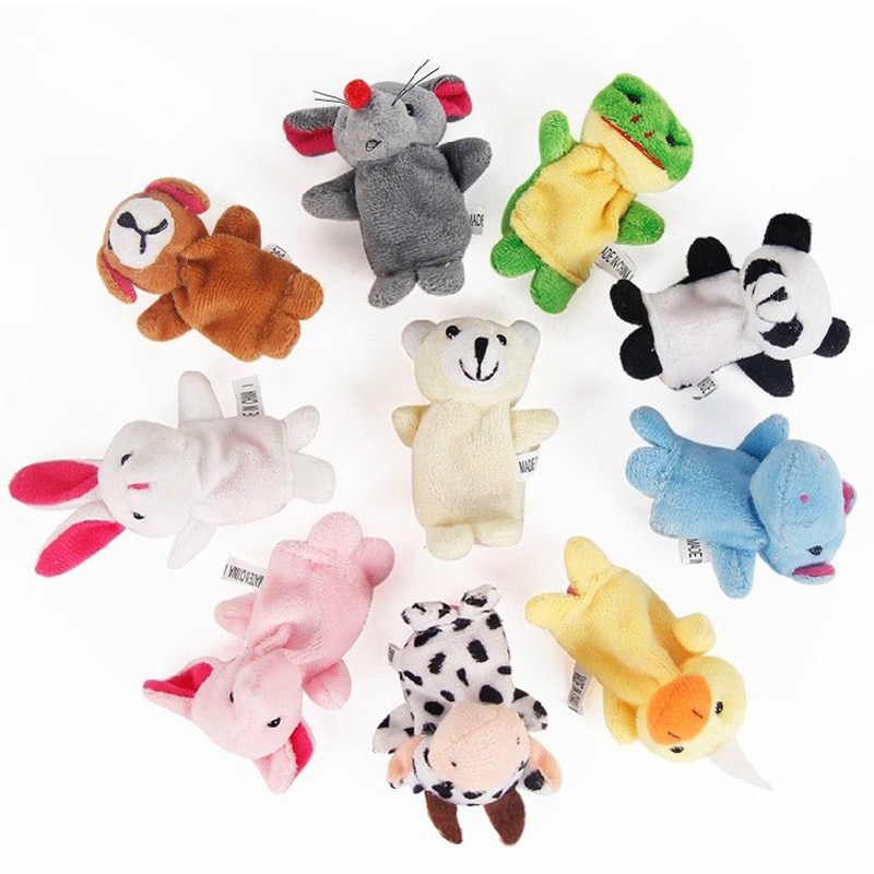 10 Pcs Cartoon Hand Doll Finger Puppet Baby Children Story Early Education Soothing Doll Plush Toy 10 Pcs Cartoon Hand Doll Finger Puppet Baby Children Story Early Education Soothing Doll Plush Toy