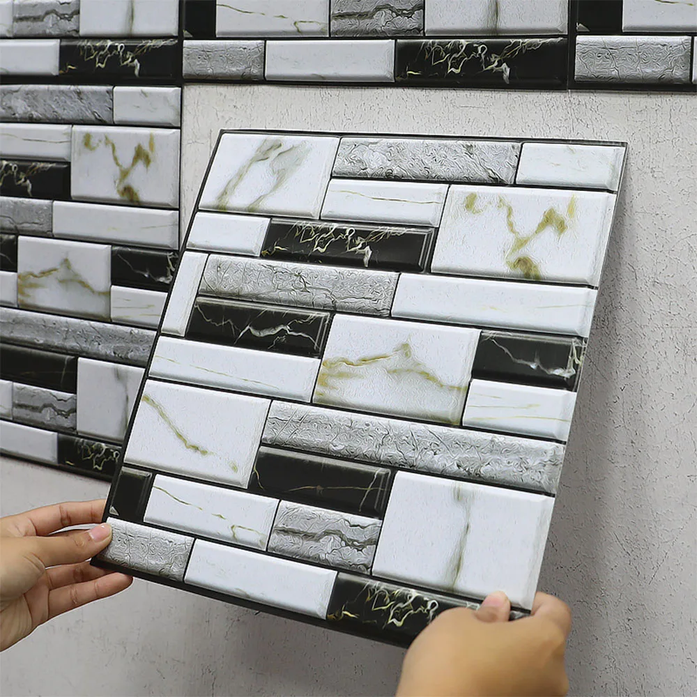 10 Pcs Self Adhesive Tile Wall Sticker Home Decor 3d Pvc Sticker Covers For Kitchen Cupboard Bathroom Waterproof 10 Pcs Self Adhesive Tile Wall Sticker Home Decor 3d Pvc Sticker Covers For Kitchen Cupboard Bathroom Waterproof