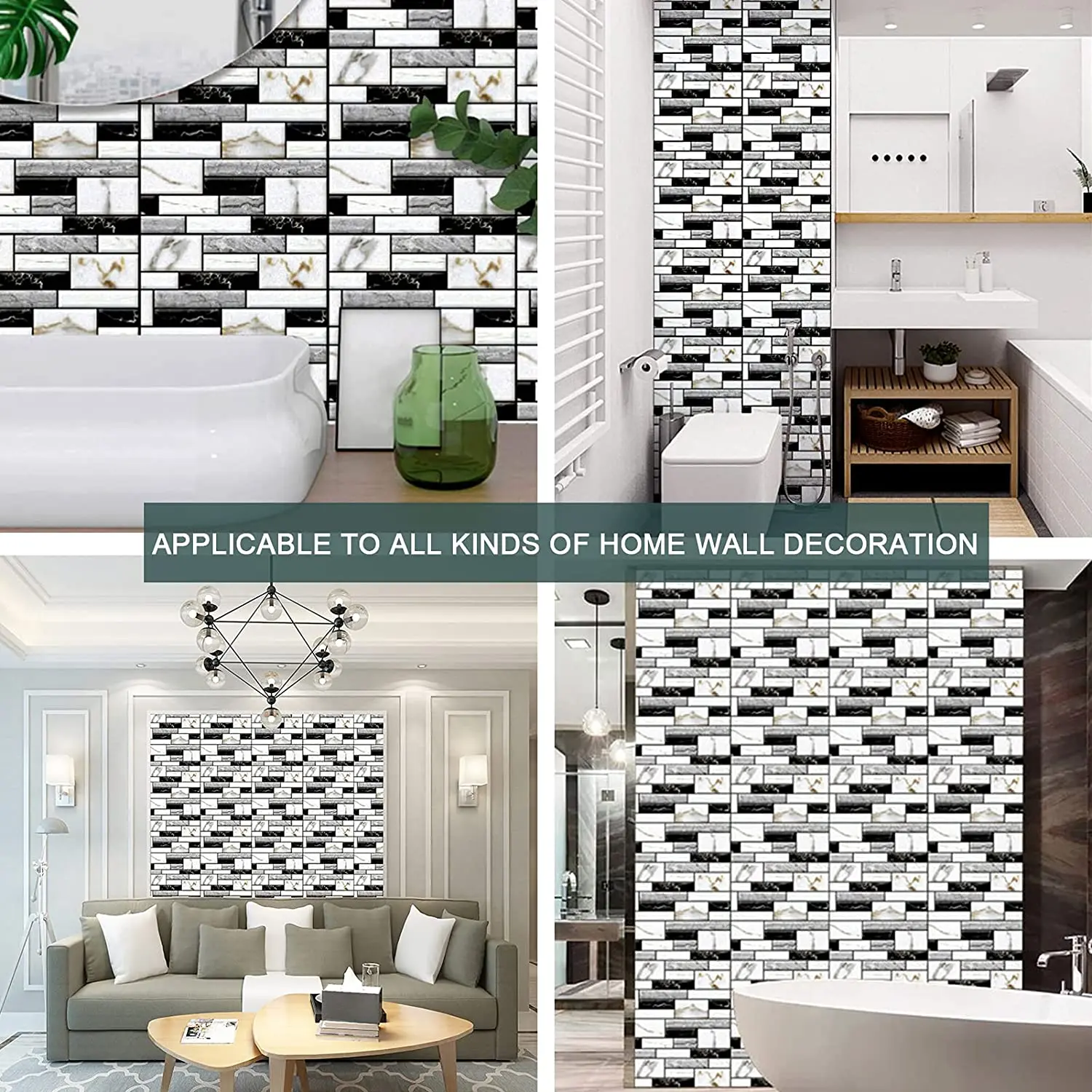 10 pcs Tile Wall Sticker Self Adhesive Home Decor 3D PVC sticker Covers For Kitchen Cupboard Bathroom Waterproof 10 pcs Tile Wall Sticker Self Adhesive Home Decor 3D PVC sticker Covers For Kitchen Cupboard Bathroom Waterproof