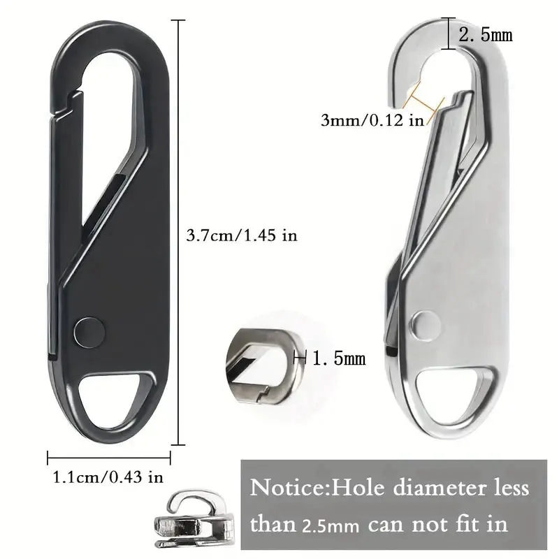 10 Pcs Zipper Slider Puller Instant Zipper Repair Bag Replacement Bad Buckle Travel Bag Suitcase Zipper Head DIY Sewing 10 Pcs Zipper Slider Puller Instant Zipper Repair Bag Replacement Bad Buckle Travel Bag Suitcase Zipper Head DIY Sewing