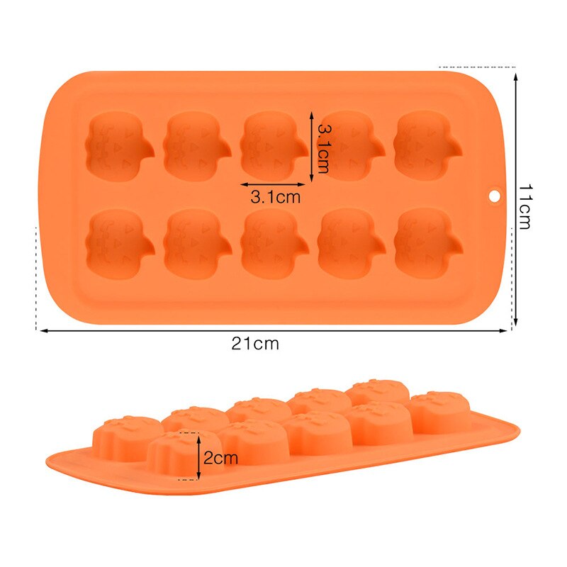 10 Slot Silicone Pumpkin Mold 10 Slot Silicone Pumpkin Mold
