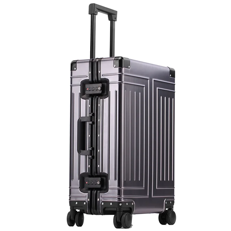 100% Aluminum-Magnesium Alloy Travel Suitcase Rolling Luggage 20/24/28 inch Trolley Luggage Carry-On Cabin Suitcase 100% Aluminum-Magnesium Alloy Travel Suitcase Rolling Luggage 20/24/28 inch Trolley Luggage Carry-On Cabin Suitcase