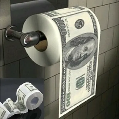100 Dollar Bill Toilet Paper Bathroom Tissue 100 Dollar Bill Toilet Paper Bathroom Tissue