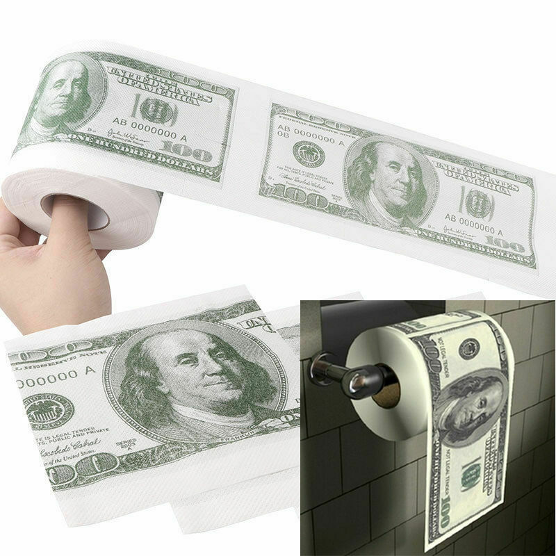100 Dollar Bill Toilet Paper Bathroom Tissue 100 Dollar Bill Toilet Paper Bathroom Tissue