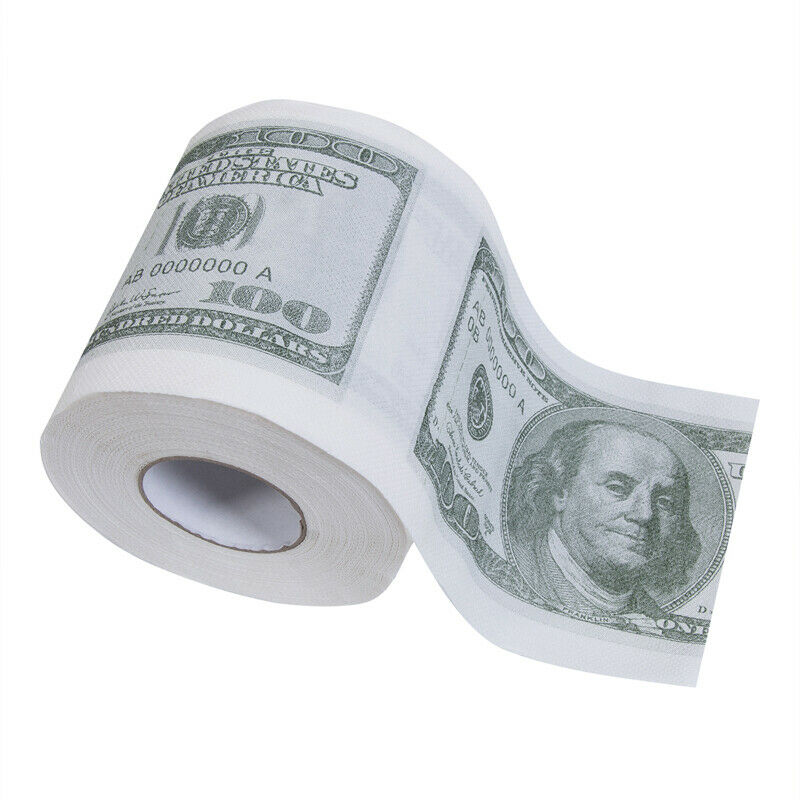 100 Dollar Bill Toilet Paper Bathroom Tissue 100 Dollar Bill Toilet Paper Bathroom Tissue