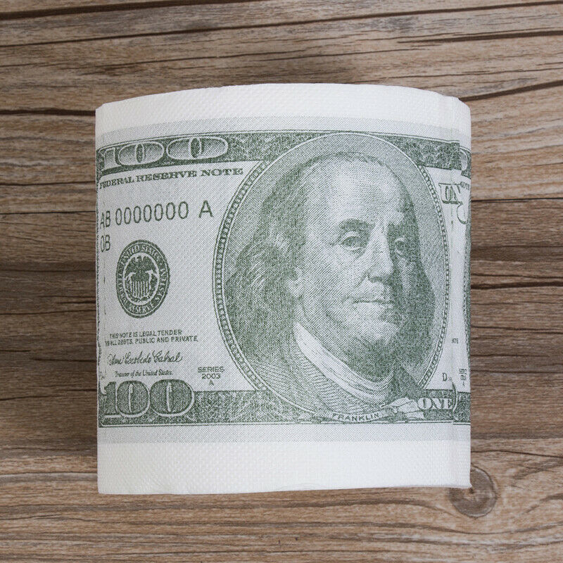 100 Dollar Bill Toilet Paper Bathroom Tissue 100 Dollar Bill Toilet Paper Bathroom Tissue