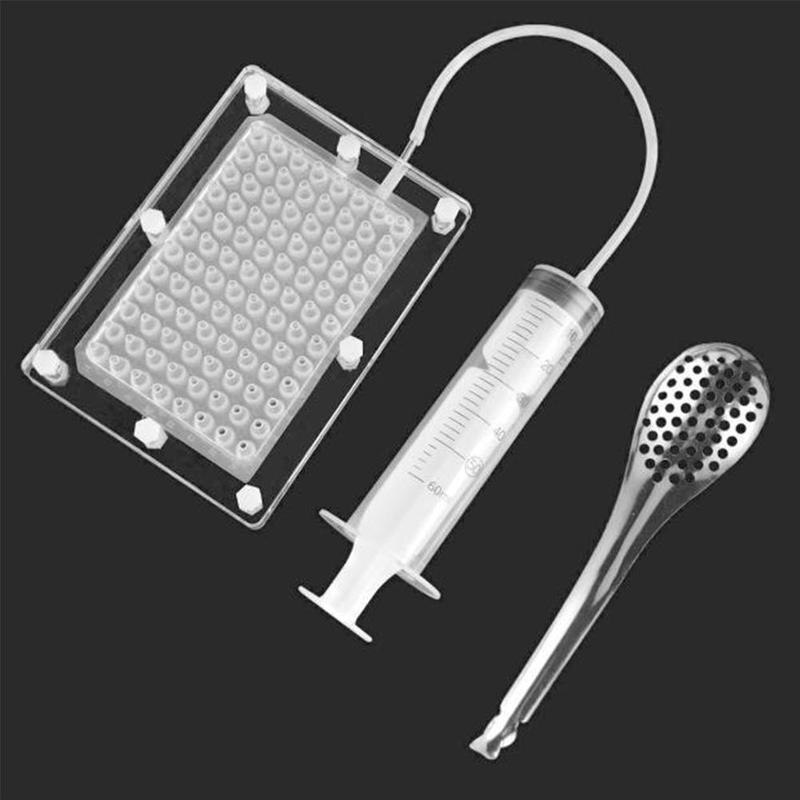 100 Hole Caviar Maker Kit with Strainer 100 Hole Caviar Maker Kit with Strainer