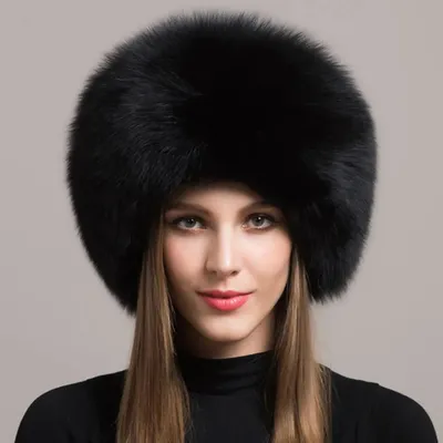 100% Natural Fox Fur Hat Women Cap Thick Fur Cap Winter Warm Hat Female Fashion For Women Hat With Earmuffs Hat