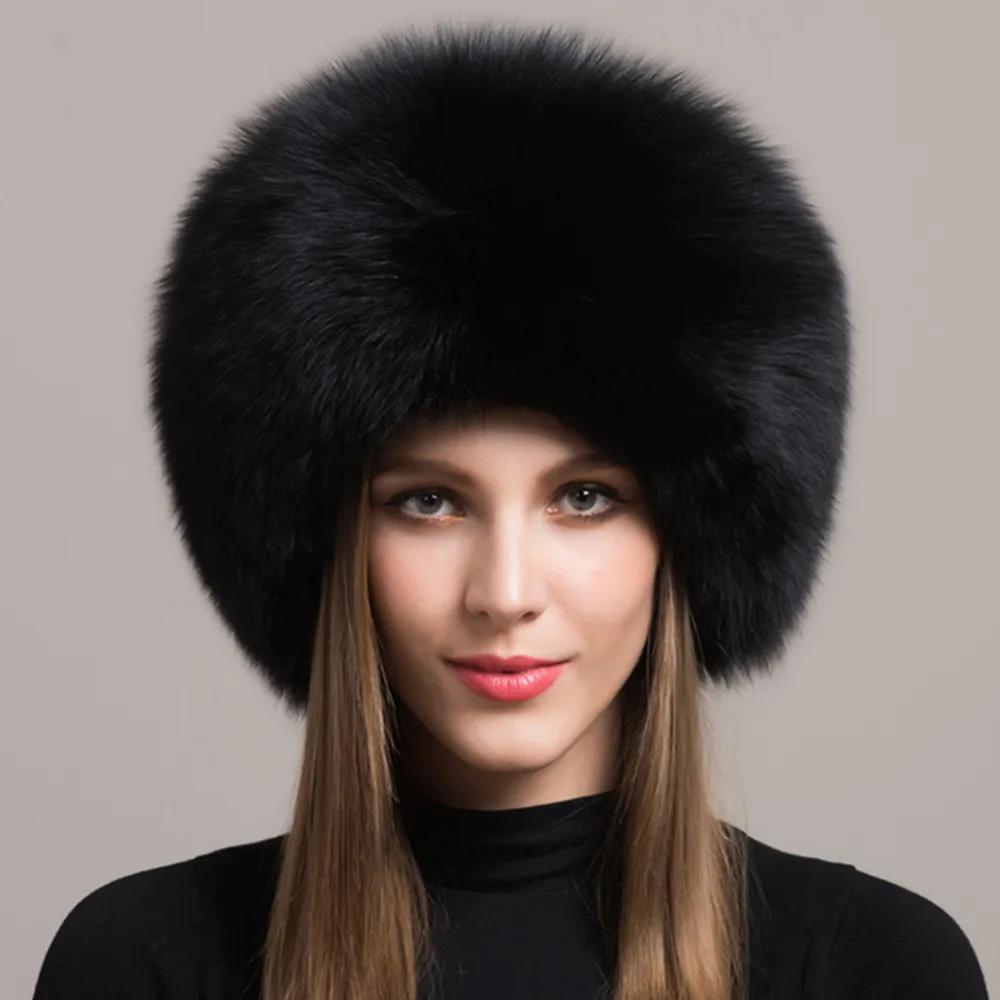 100% Natural Fox Fur Hat Women Cap Thick Fur Cap Winter Warm Hat Female Fashion For Women Hat With Earmuffs Hat 100% Natural Fox Fur Hat Women Cap Thick Fur Cap Winter Warm Hat Female Fashion For Women Hat With Earmuffs Hat