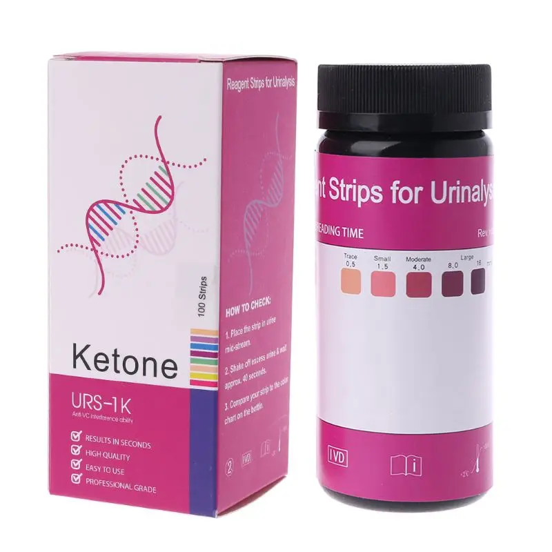 100 Pieces Keto Test Strips for Ketogenic Atkins and Paleo Diets Ketosis Home Urinalysis Weight Lose Analysis Durable 100 Pieces Keto Test Strips for Ketogenic Atkins and Paleo Diets Ketosis Home Urinalysis Weight Lose Analysis Durable