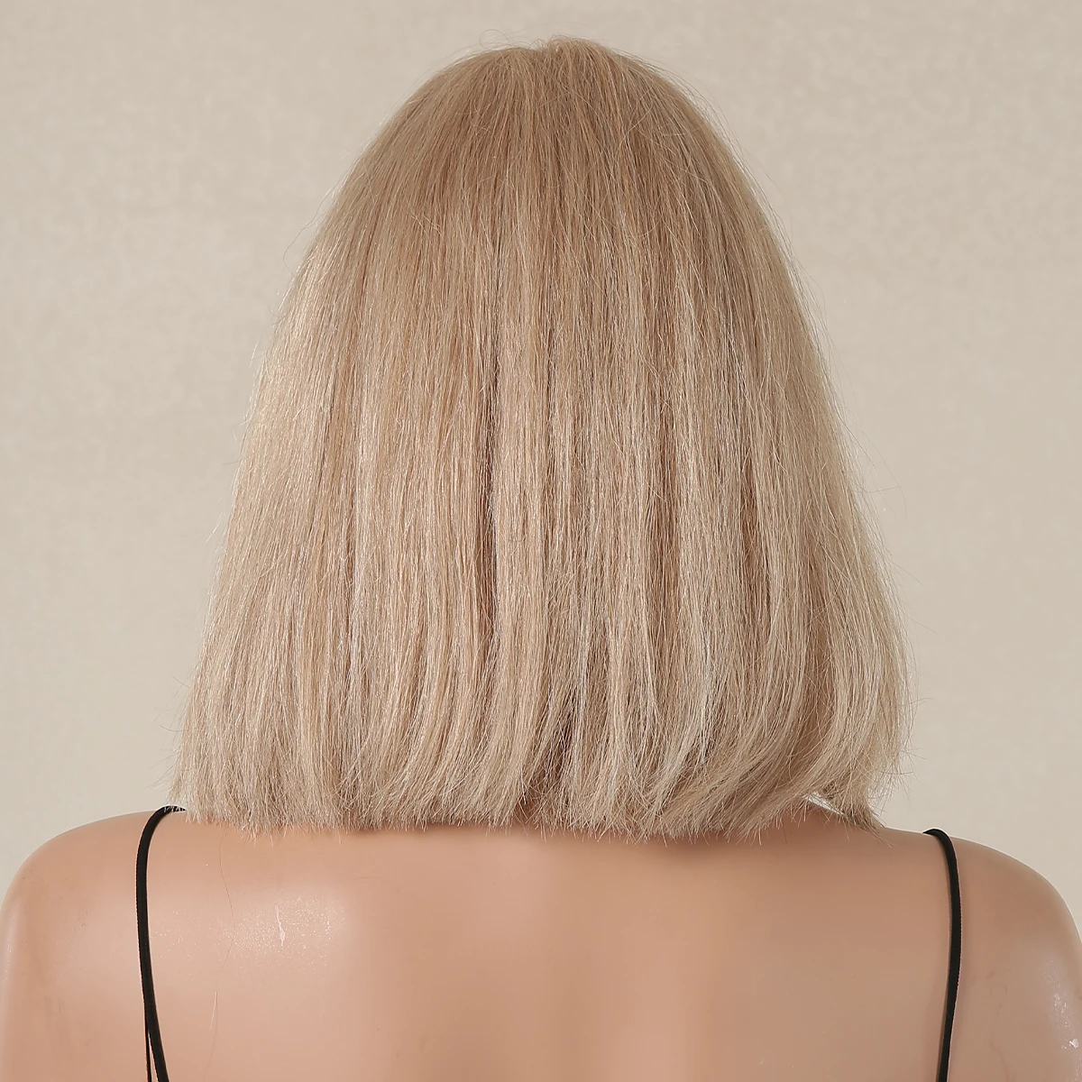 100% Remy Human Hair Honey Blonde Short Straight Bob Wigs with Bangs Human Hair Wig Machine Made 10inches Wig for Women 100% Remy Human Hair Honey Blonde Short Straight Bob Wigs with Bangs Human Hair Wig Machine Made 10inches Wig for Women