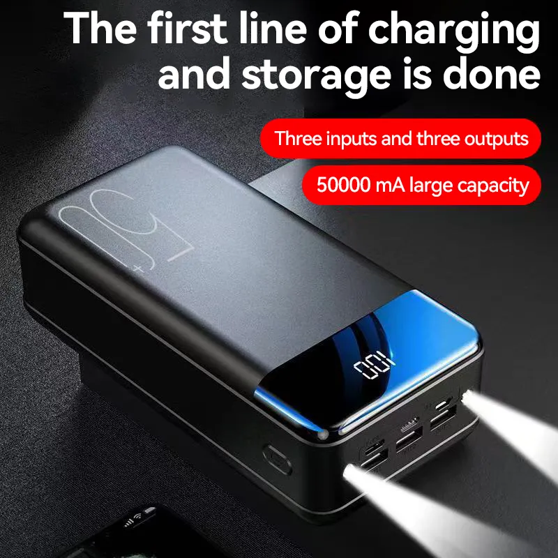 100000mAh Large Capacity Power Bank Mobile Phone Super Fast Charging Mobile Power Tablet Mobile Computer External Power