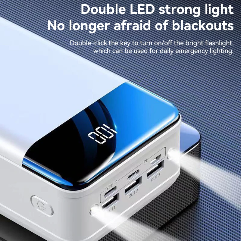 100000mAh Large Capacity Power Bank Mobile Phone Super Fast Charging Mobile Power Tablet Mobile Computer External Power