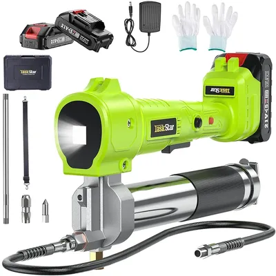 10000PSI Electric Grease Gun Kit 1m Flexible Hose Cordless Electric Oil Injector Fat Machine For Makita 18V Battery Pin