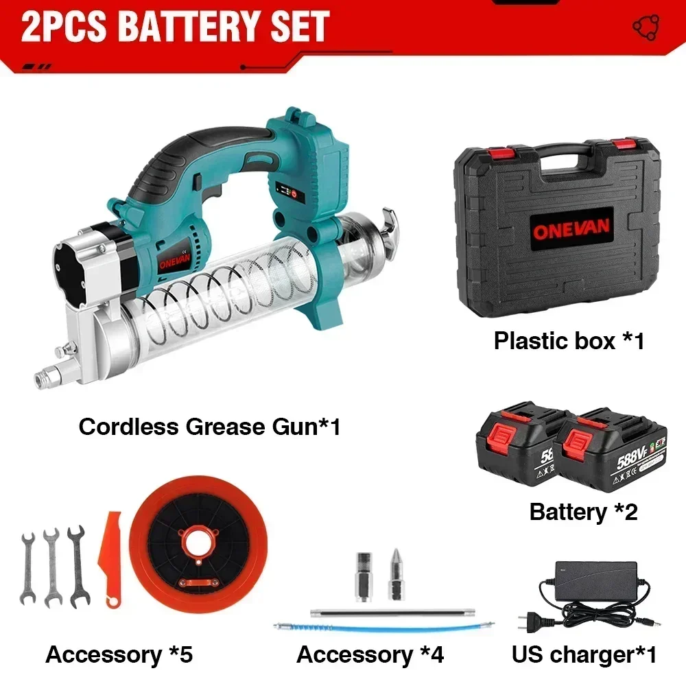 10000PSL Cordless Rechargeable Electric Grease Machine High Pressure Car Lubricating Oil Tool For Makita 18v Battery 10000PSL Cordless Rechargeable Electric Grease Machine High Pressure Car Lubricating Oil Tool For Makita 18v Battery