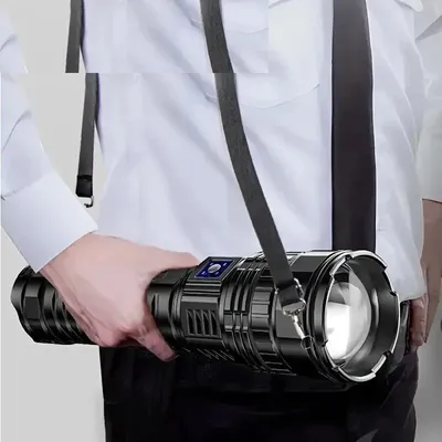 10000W Built-in Battery Flash Light Emergency Spotlights 9km 990000000LM Most Powerful Led Flashlights Tactical Torch 10000W Built-in Battery Flash Light Emergency Spotlights 9km 990000000LM Most Powerful Led Flashlights Tactical Torch