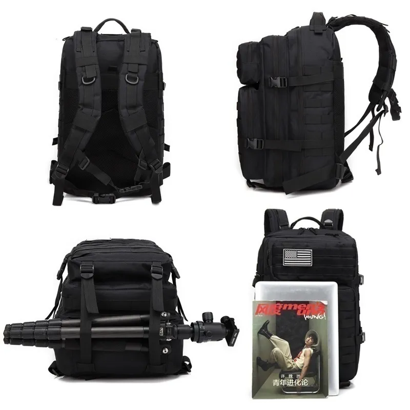1000D Nylon Waterproof Trekking Fishing Hunting Bag Backpack Outdoor Military Rucksacks Tactical Sports Camping Hiking 1000D Nylon Waterproof Trekking Fishing Hunting Bag Backpack Outdoor Military Rucksacks Tactical Sports Camping Hiking