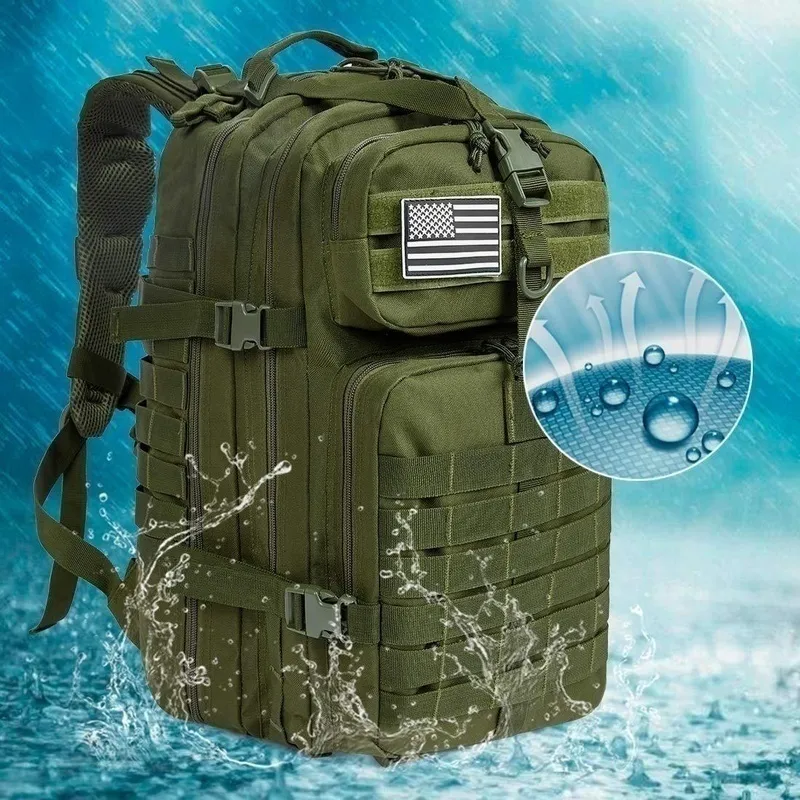 1000D Nylon Waterproof Trekking Fishing Hunting Bag Backpack Outdoor Military Rucksacks Tactical Sports Camping Hiking 1000D Nylon Waterproof Trekking Fishing Hunting Bag Backpack Outdoor Military Rucksacks Tactical Sports Camping Hiking