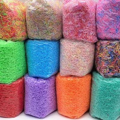 1000pcs Colorful Small Disposable Hair Bands Scrunchie Girls Elastic Rubber Band Ponytail Holder 1000pcs Colorful Small Disposable Hair Bands Scrunchie Girls Elastic Rubber Band Ponytail Holder