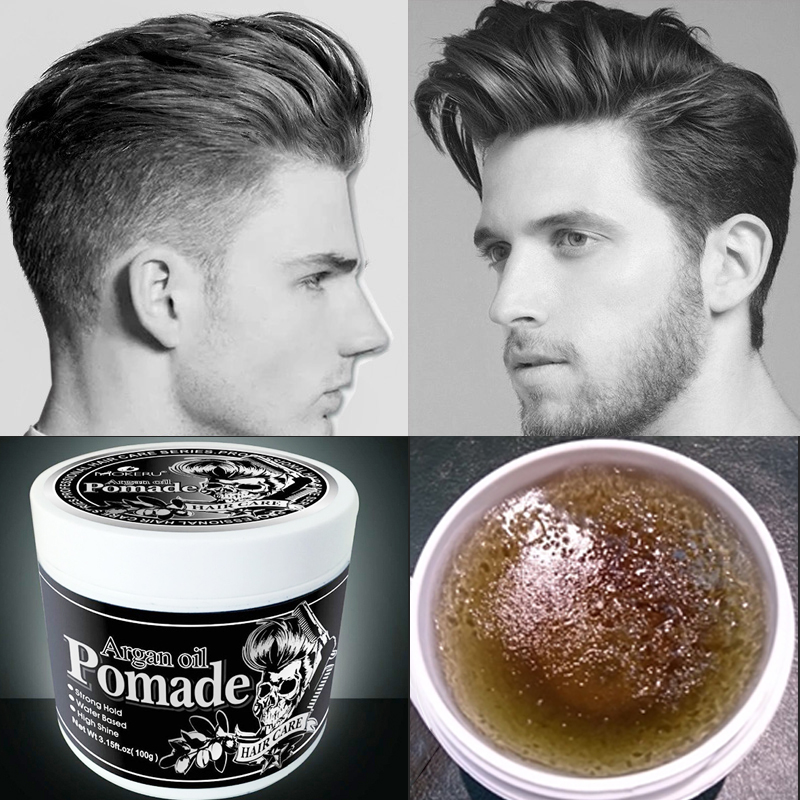 100g Strong Hold Hair Gel Wax For Hair Men Long lasting Dry Stereotypes Type Hair Balsam Oil Wax For Hair Styling Edge