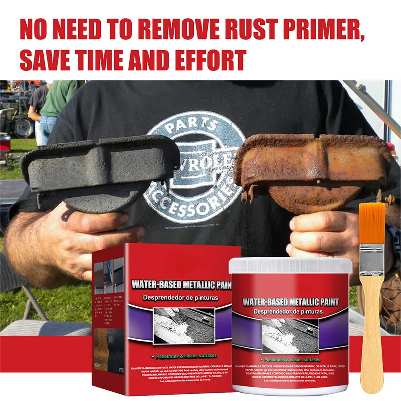 100ml Auto Anti Rust Paste Water-based Metal Surfaces Repair Rust Remover Car Chassis Rust Converter for Car Cleaning