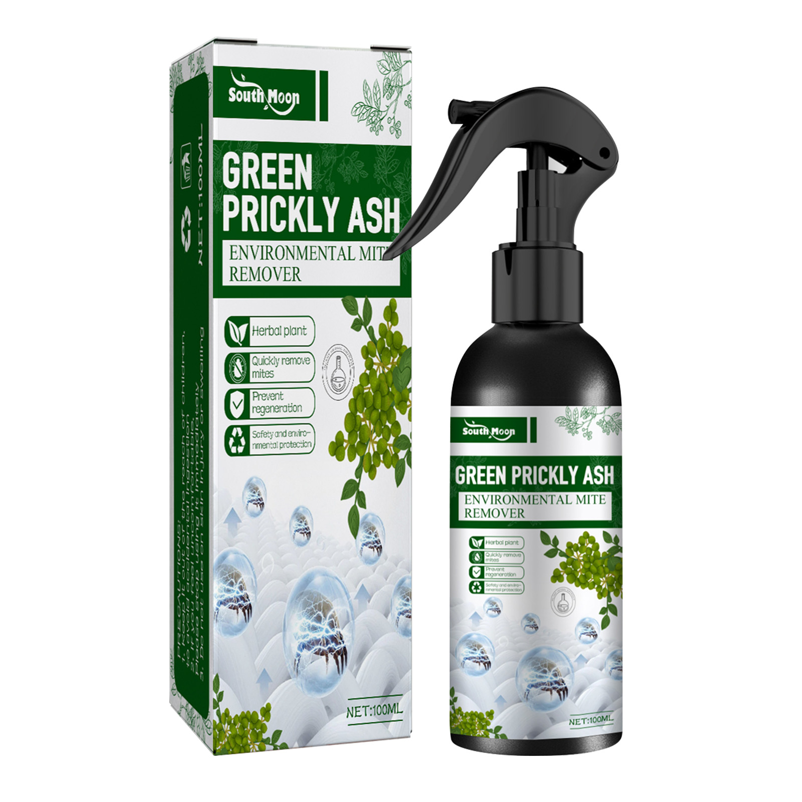 100ml Dustmite Killing Spray Bed Bugs Remover Mitess Killer Natural Bed Bugs Eliminator For Bed Pillow Sheet Couch