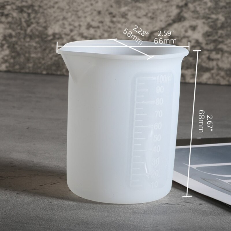 100ml Silicone Epoxy Measuring Cup 100ml Silicone Epoxy Measuring Cup